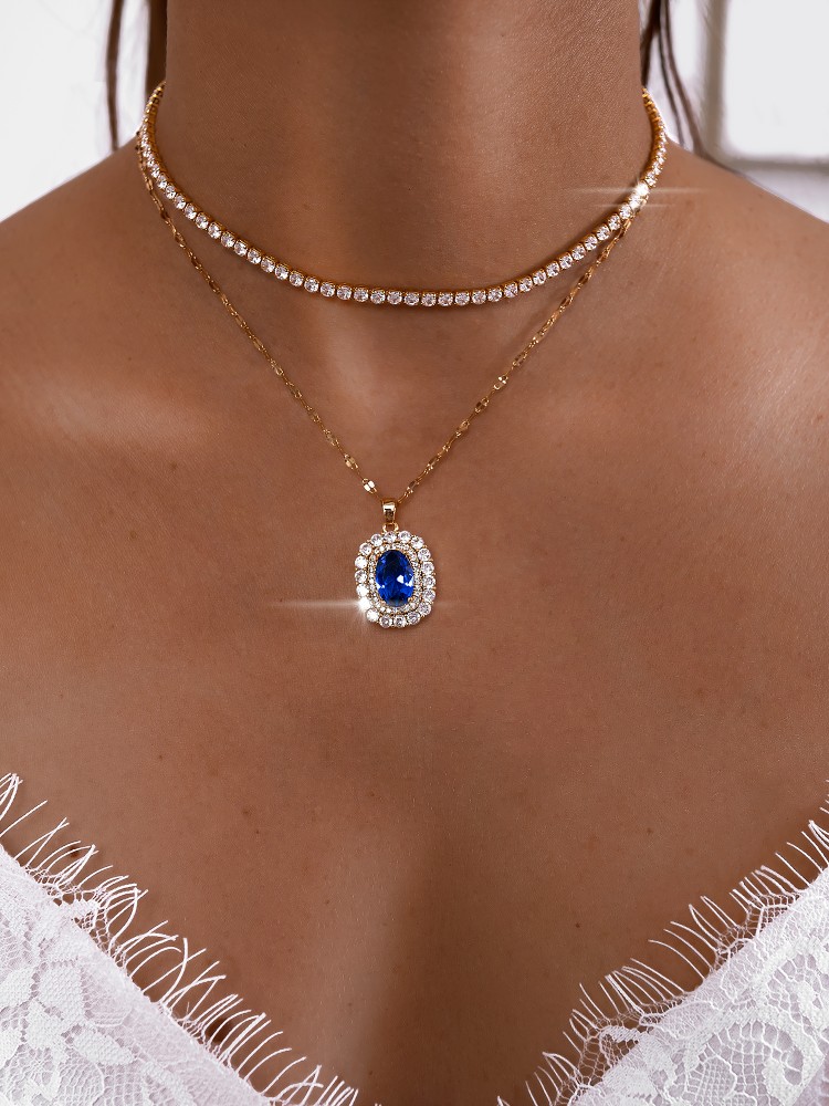 BLACKOUT BLUE NECKLACE SET
