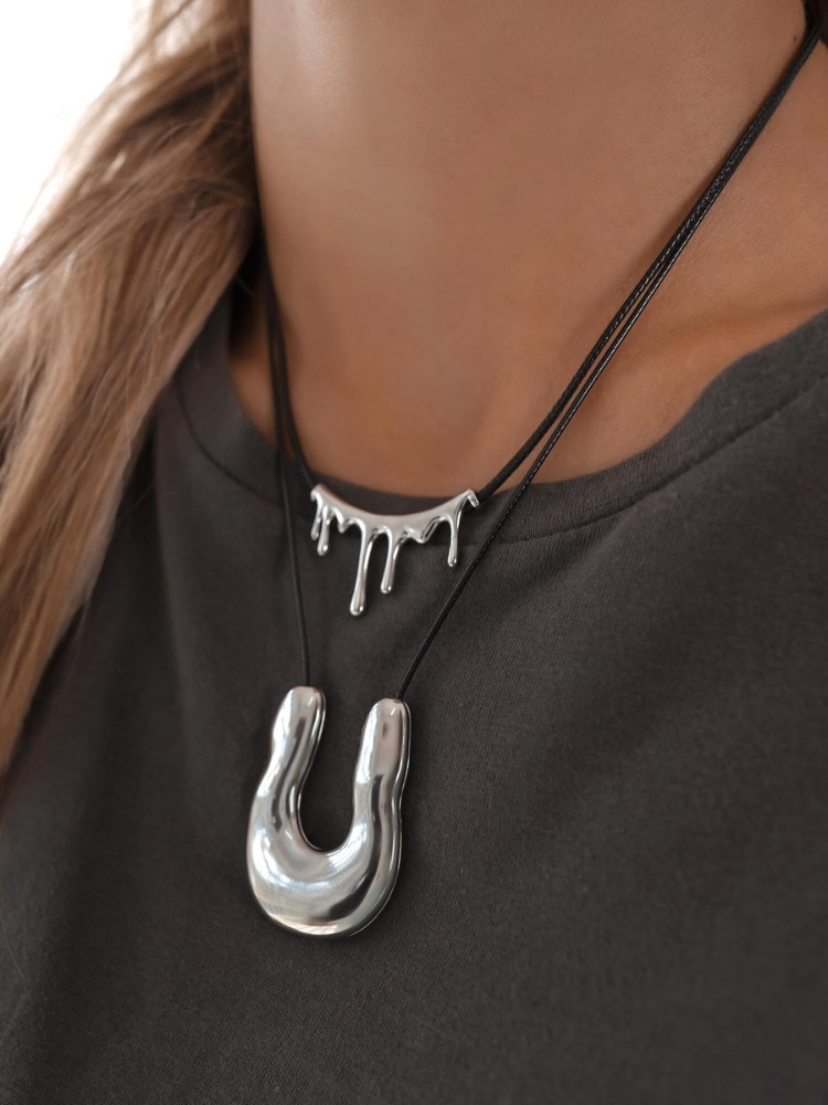 SILVER NECKLACE - ANIKA