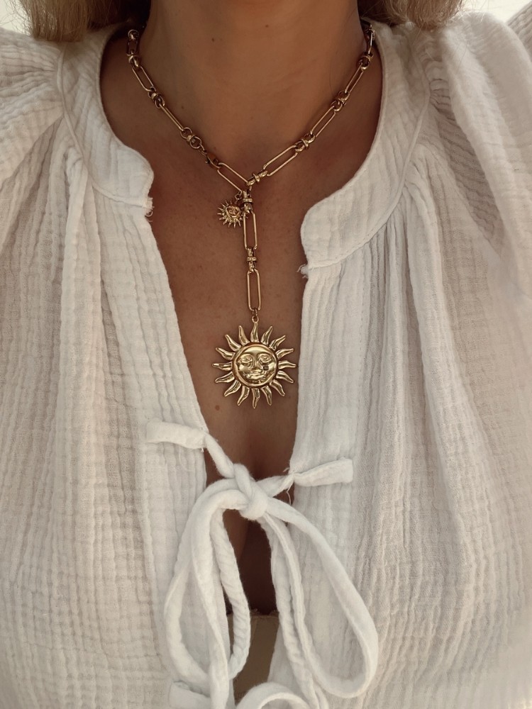 GOLD NECKLACE - SUNSTAR