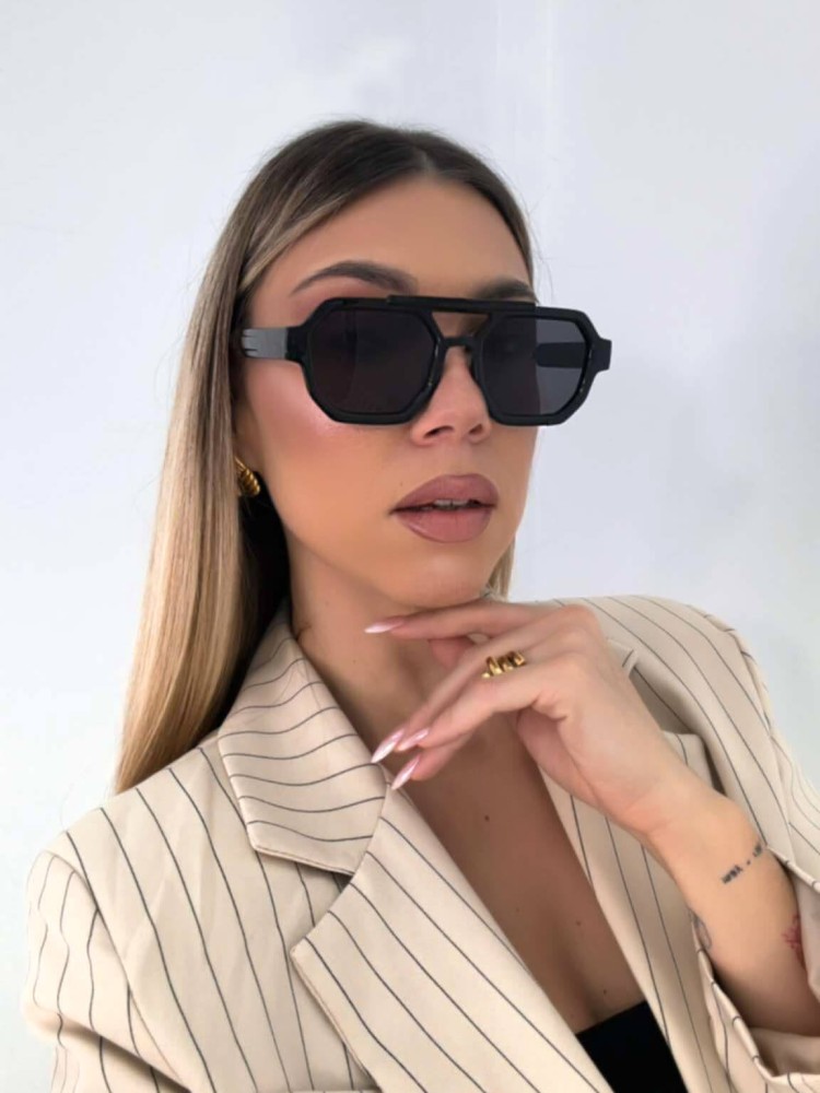 ANNAKEY LEON BLACK SUNGLASSES