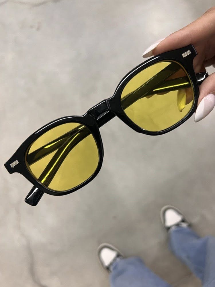  ANNAKEY TOKYO BLACK YELLOW SUNGLASSES 2025