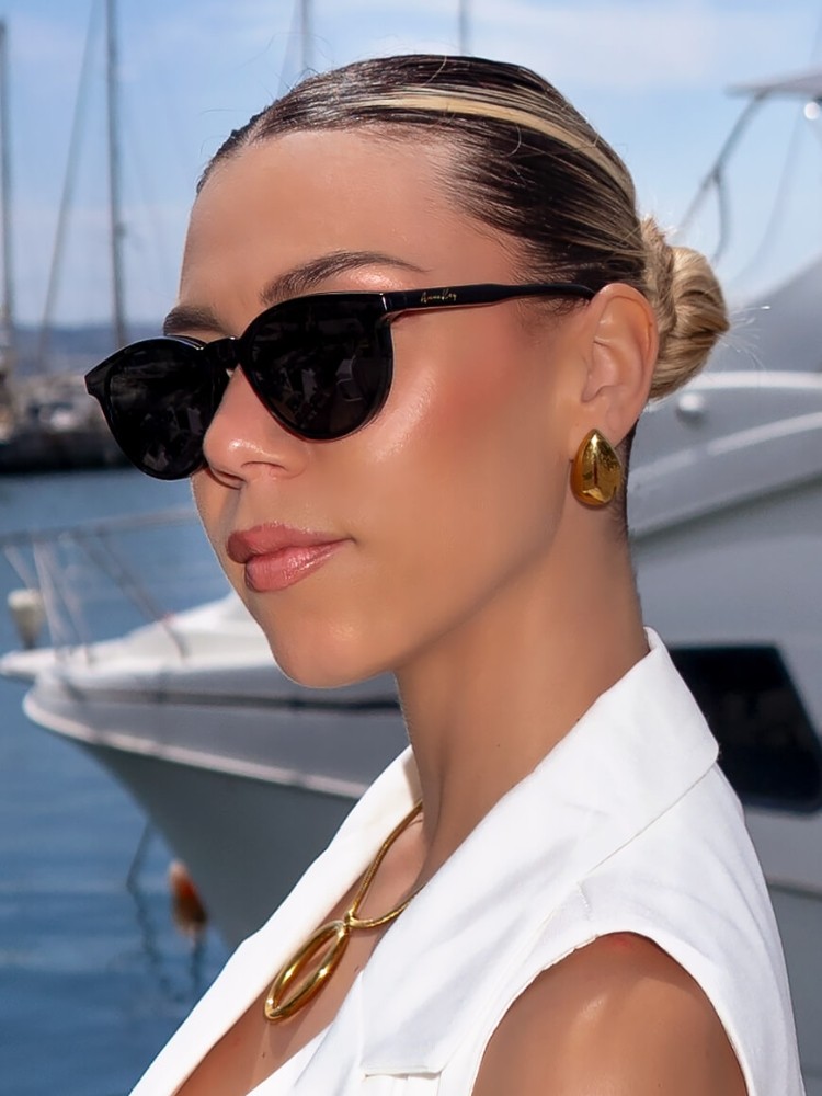  ANNAKEY CLIP ON BLACK SUNGLASSES - TERRA 2025