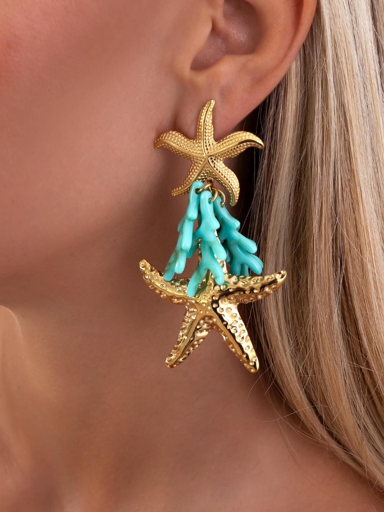 EARRINGS - BLUE SEA