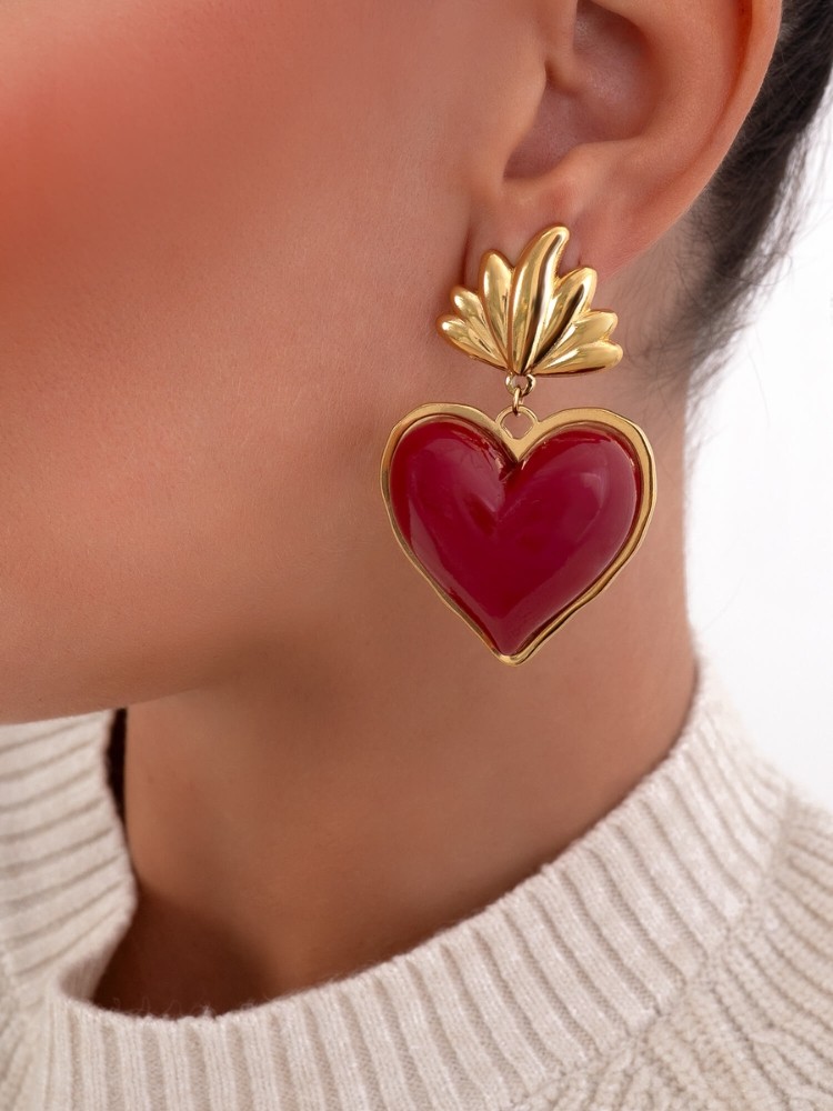 EARRING - HEART FLOWER