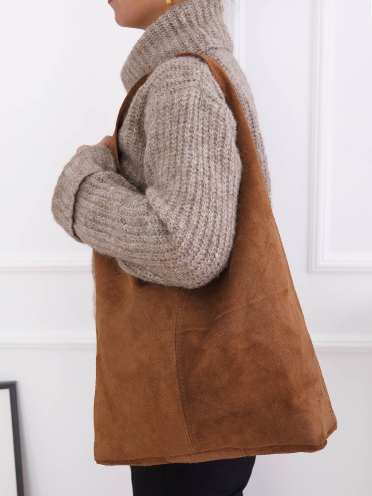 ΤΣΑΝΤΑ - FINESE SOFT SUEDE BAG φωτογραφία