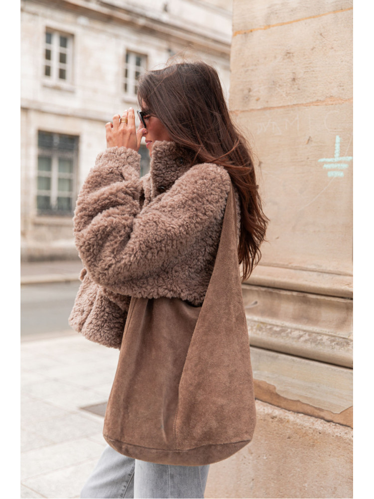 ΤΣΑΝΤΑ - FINESE SOFT SUEDE BAG φωτογραφία