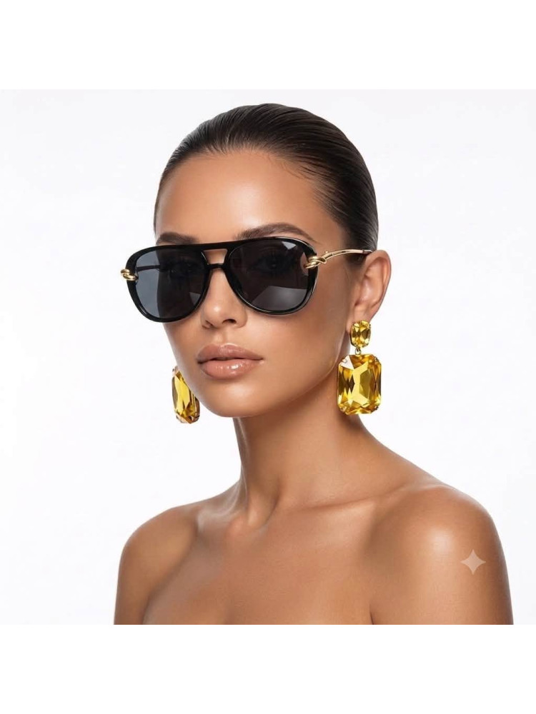 ANNAKEY BEATRICE BLACK SUNGLASSESA