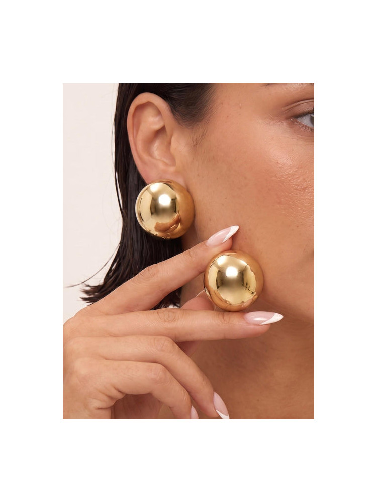 GOLD EARRINGS -BUTTONS